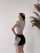 Vatkalı Degaje Yaka Buzzy Bluz thumbnail 6
