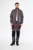 Orange Safety Gri Harman Karışımı Ceket thumbnail 2