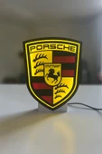 Porsche Logolu Dekoratif LED Işık thumbnail 1