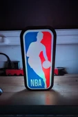 NBA Logo Gece Lambası thumbnail 1
