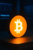 Bitcoin Tasarımlı Dekoratif Gece Lambası thumbnail 1