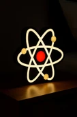 Atom Tasarımlı Dekoratif Aydınlatma Gece Lambası thumbnail 1