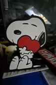 Snoopy Kalp Tasarımlı Gece Lambası thumbnail 3
