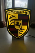 Porsche Logolu Dekoratif LED Işık thumbnail 3