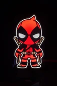 Deadpool Tasarımlı Gece Lambası Dekoratif Aydınlatma thumbnail 2