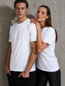 Unisex Kısa Kollu Bisiklet Yaka Basic Viskon Bluz thumbnail 1