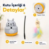 Kedi Şekilli Dönen Peluş Balıklı Olta Oyuncağı thumbnail 4