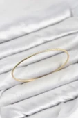CM Gold Renk Simli Model 65 mm Bilezik thumbnail 1