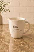 Kitchen Life Stoneware Latte Kupası 370 ml White thumbnail 5