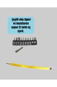 12 Parça Akrobat Bits Seti Çok Amaçlı Vidalama Dayanıklı Çelik thumbnail 2