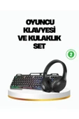 HN01 Kulaklık + PG-8018 Oyuncu Klavyesi Set thumbnail 1