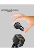 Araç Tipi Hızlı Şarj Adaptörü Type-C PD USB Çift Port Kompakt thumbnail 5
