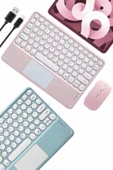Profesyonel Wifi Q Klavye Bluetooth Klavye Touchpad 10.8 Inç thumbnail 3