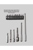Ergonomik 16 Parça Bits Tornavida Uç ve Adaptör Seti thumbnail 5
