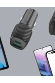 Kompakt Tasarımlı Type-C + USB Girişli Araç Şarj Başlığı thumbnail 5