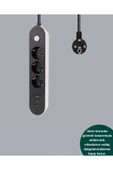 3 USB Portlu Üçlü Priz CXE103 thumbnail 3