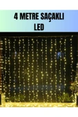 4 Metre Yılbaşı Şelale Led Perde Işık Ev Bahçe Dekor thumbnail 1
