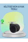 Mobilya Tekerleği 6 cm Kilitsiz Tekli Satış - thumbnail 1