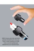 Kompakt Tasarımlı Type-C + USB Girişli Araç Şarj Başlığı thumbnail 2