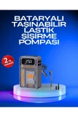 6000mAh Bataryalı LED Ekranlı Akıllı Hava Kompresörü thumbnail 1