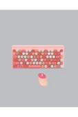 Retro Tarz Bluetooth 5.1 Klavye – Win/OSX/Android/iOS Uyumlu thumbnail 5