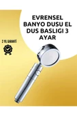 Masaj ve Yağmur Modlu Çok İşlevli Paslanmaz Çelik Duş Başlığı thumbnail 1