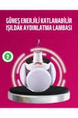 Solar Usb Şarjlı Su Geçirmez Katlanabilir Led Lamba thumbnail 1