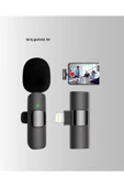 Çift Mikrofonlu Kablosuz Kayıt Seti iPhone Uyumlu Mini Mikrofon thumbnail 5