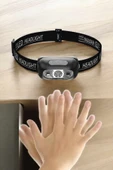 Kafa Lambası Kamp Lambası Led Işık Şarjlı Ayarlanabilir thumbnail 2