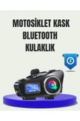 IP65 Suya Dayanıklı Kask Bluetooth Kulaklık LCD Ekranlı thumbnail 1
