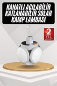 Kamp Lambası Güneş Enerjili Solar 5 Kanatlı Katlanır Lamba Karavan thumbnail 2