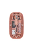 Şeffaf Kablosuz Mouse Bluetooth Bağlantılı Sessiz Tıklama thumbnail 5