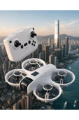 Işıklı Mini Drone Çift Batarya ve Yedek Pervane Setli thumbnail 1