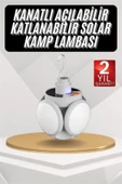 Kamp Lambası Güneş Enerjili Solar 5 Kanatlı Katlanır Lamba Karavan thumbnail 2