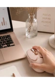Ergonomik Tasarımlı Kablosuz Mouse Bluetooth ve USB Alıcılı thumbnail 1