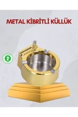 Paslanmaz Çelik Küllük Çakmaklı Masa Üstü Kullanım thumbnail 1