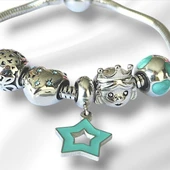 Princess Stars Charm Çelik Bileklik thumbnail 3