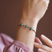 Aquamarine Damla Otantik Kelepçe thumbnail 2