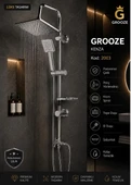 GROOZE ROBOT DUŞ SETİ - FLAT DUŞ SETİ - KENZA - KOMPLE KROM thumbnail 1