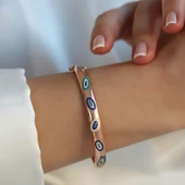 Fortuna Modeli Rose Gold Gümüş Kelepçe thumbnail 2
