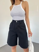 Çift Cepli Bermuda Denim Şort thumbnail 1