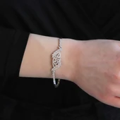 Cuture Model Zirkon Taşlı Gümüş Bileklik thumbnail 2