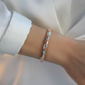 Fortuna Modeli Rose Gold Gümüş Kelepçe thumbnail 1