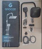 GROOZE ROBOT DUŞ SETİ - FLAT DUŞ SETİ - SİYAH - KOMPLE SİYAH thumbnail 1
