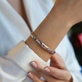 Fortuna Modeli Rose Gold Gümüş Kelepçe thumbnail 3