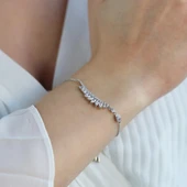 Mekik Modeli Gümüş Asansörlü Bileklik thumbnail 4