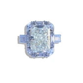 Emerald Icecut Taşlı Gümüş Yüzük thumbnail 6
