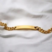 Gold Kaplama Çelik Plaka Künye thumbnail 2