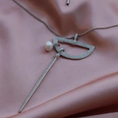 Tasarım Model İncili Gümüş Set thumbnail 5