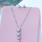 Çiçek Modeli Gümüş Set thumbnail 3